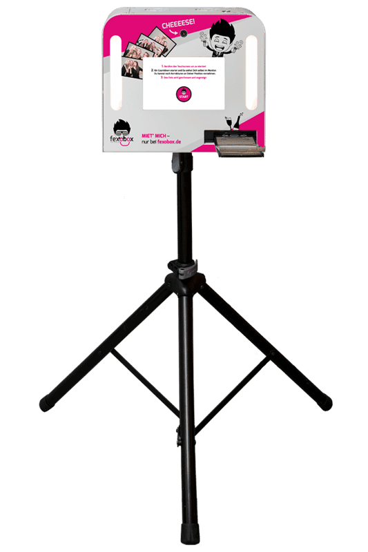 fexobox Fotobox mit Touchscreen, Drucker und Accessoires – österreichweiter Versand seit 2015