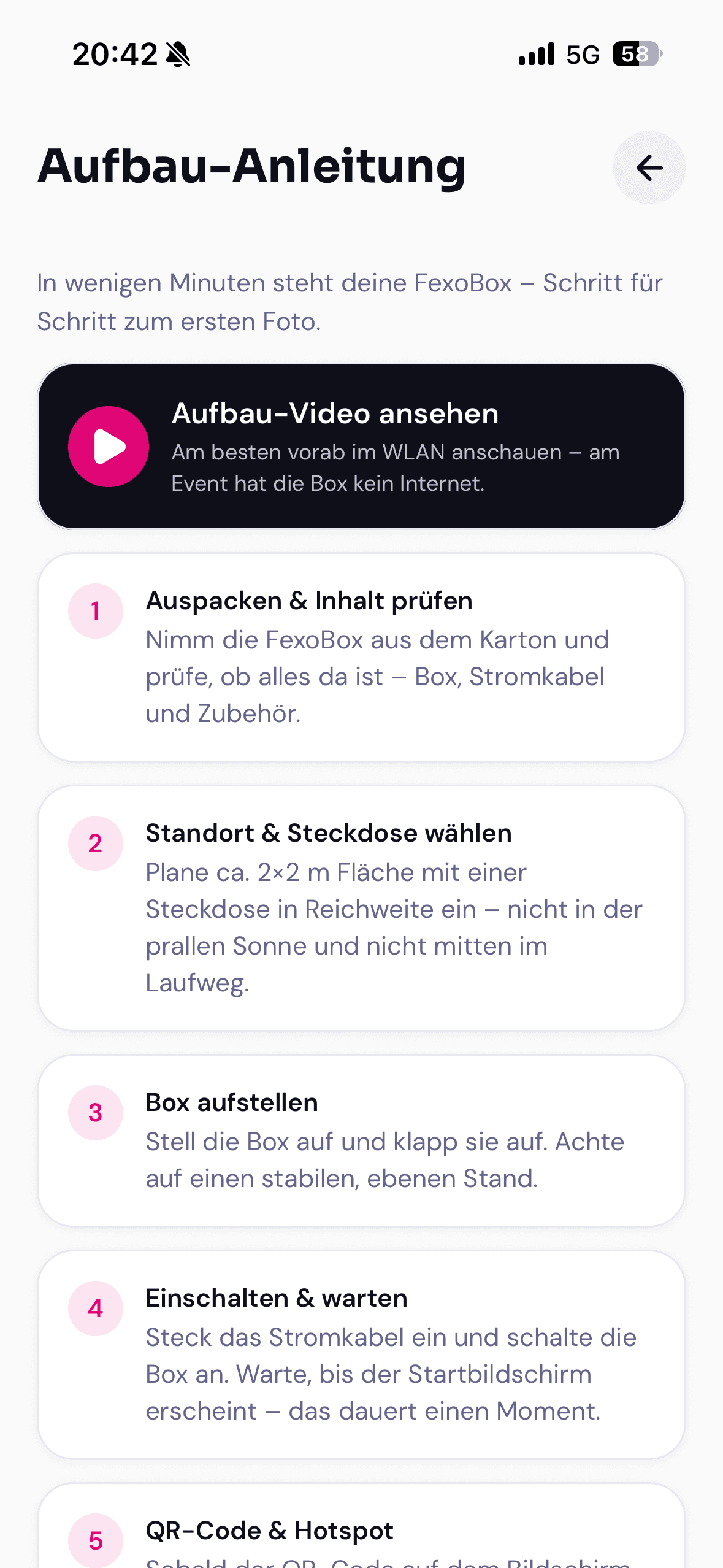 Aufbau-Anleitung Schritt für Schritt