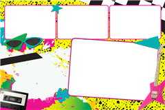 Fotobox-Druckvorlage 80sParty – Kategorie Party