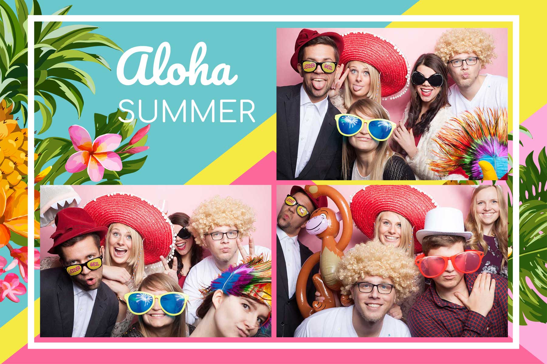Fotobox Druckvorlage Aloha