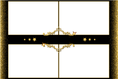 Fotobox-Druckvorlage Black Gold Birthday – Kategorie Geburtstag