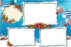 Fotobox-Druckvorlage Christmas Snow – Kategorie Weihnachten
