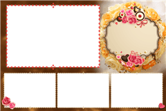Fotobox-Druckvorlage Floral2 – Kategorie Hochzeit