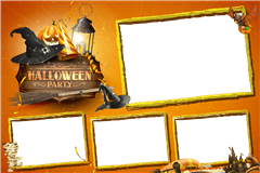 Fotobox-Druckvorlage Halloween Orange – Kategorie Spaß