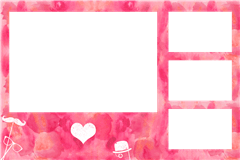 Fotobox-Druckvorlage Rosa – Kategorie Hochzeit