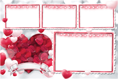 Fotobox-Druckvorlage Rosy-Romantic – Kategorie Sonstiges