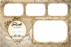 Fotobox-Druckvorlage Vintage Fairytale – Kategorie Hochzeit